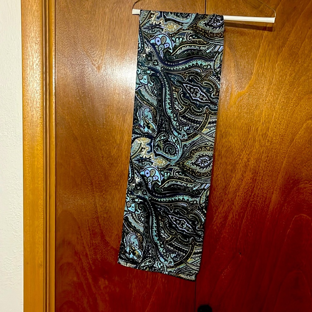 Blue & brown scarf
